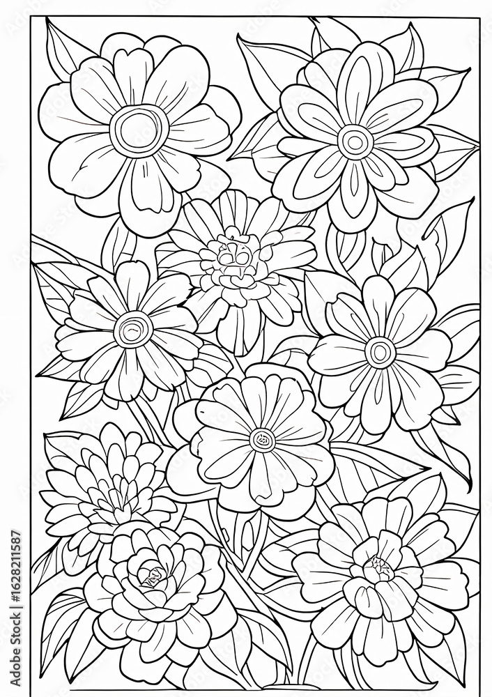 Fototapeta premium seamless floral background