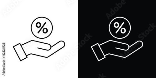 Interest icon or logo, simple minimal style. outline doodle icon.