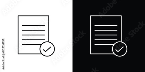 Compliance icon or logo, simple minimal style. outline doodle icon.