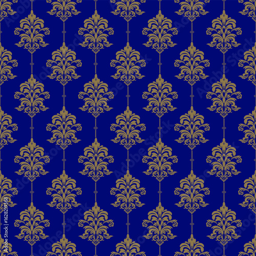 Classic Damask Seamless
Pattern - Vector Illustration for Elegant Textile
Design,Damask,Jacquard loom, Brocade, Satin weave,ethnic, geometric, textile, fabric, motif, retro