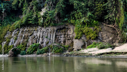 Stone carving of deities in Chabimura of Tripura.