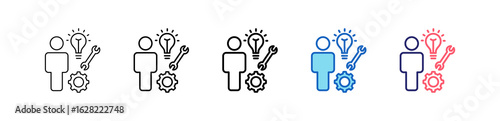 Capability Icon In 5 Different Styles Set Collection.   