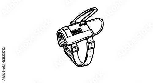 Guide dog harness design for assistance and mobility support