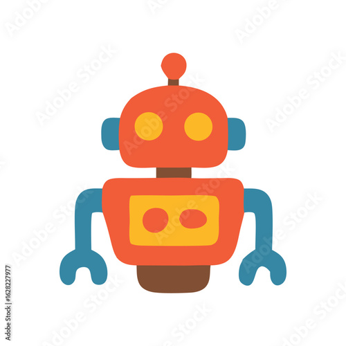 An AI Technology Concept Vector visualizing a symbol of intelligence (the brain), neural connections, and digital interface elements.
