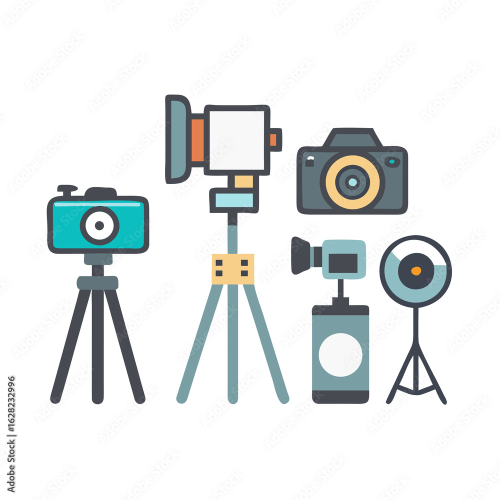 Obraz premium digital camera and tripod