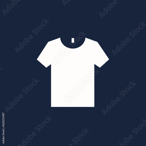T-shirt icon flat vector symbol for clothing and apparel design