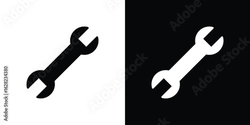 Wrench icon design. vector graphics in flat.
