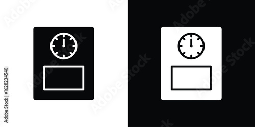 Weight scale icon design. vector graphics in flat.
