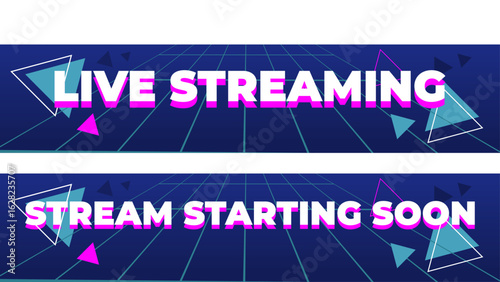 live streaming gaming bottom border, suitable for thumbnail