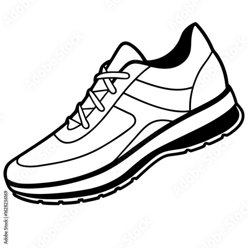 Running Shoe Illustration