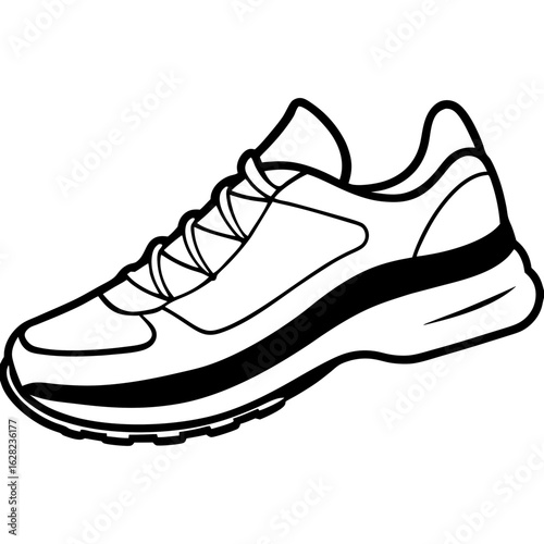 Running Shoe Illustration