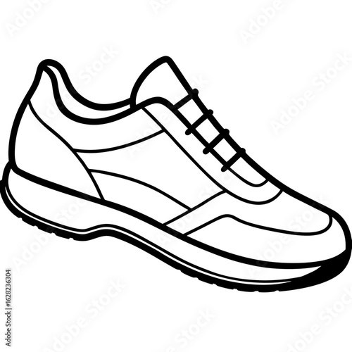 Running Shoe Illustration