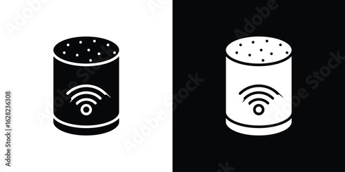 Smart speaker icon design. vector graphics in flat.