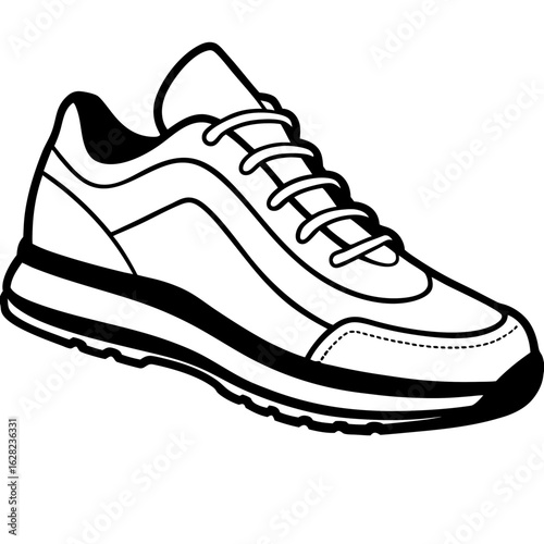 Running Shoe Illustration