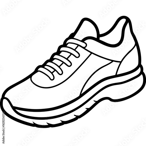 Running Shoe Illustration