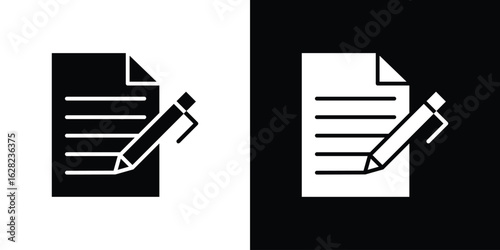 Signed contract icon design. vector graphics in flat.