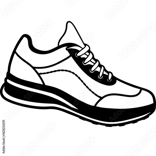 Running Shoe Illustration