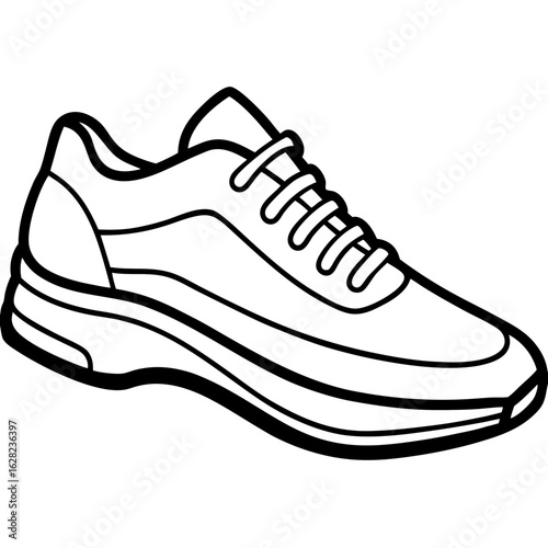 Running Shoe Illustration
