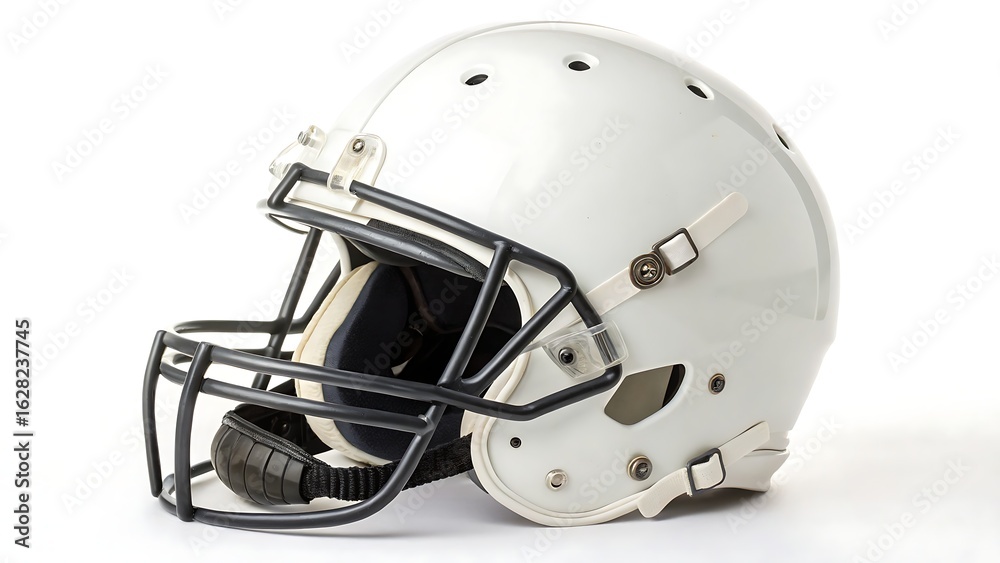 Fototapeta premium football helmet on white background