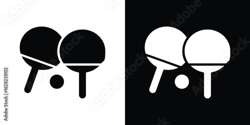 Ping pong icon design. vector graphics in flat.