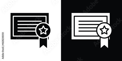 Patented icon design. vector graphics in flat.