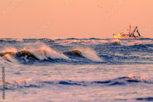 Edisto River Shrimper Morning Commute