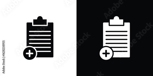 Medical report icon design. vector graphics in flat.