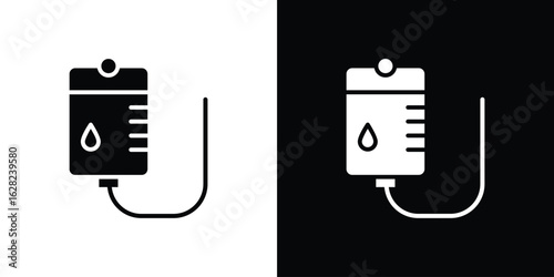 IV drip icon design. vector graphics in flat.
