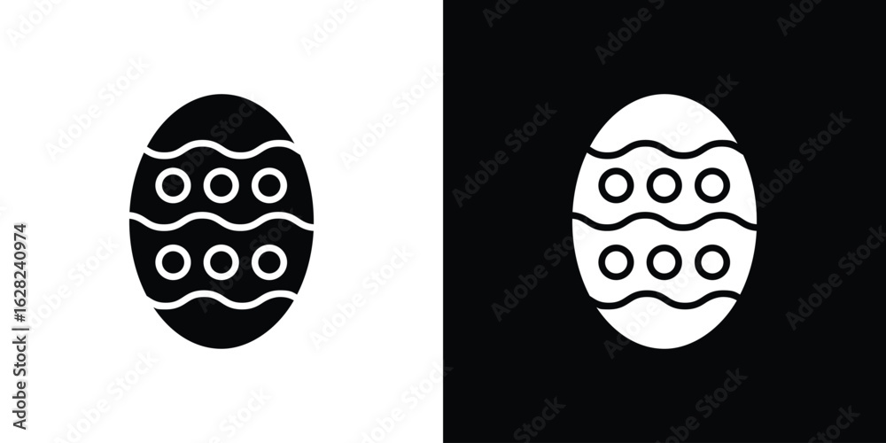 Obraz premium Easter egg icon design. vector graphics in flat.