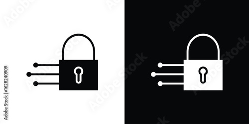 Encryption icon design. vector graphics in flat.