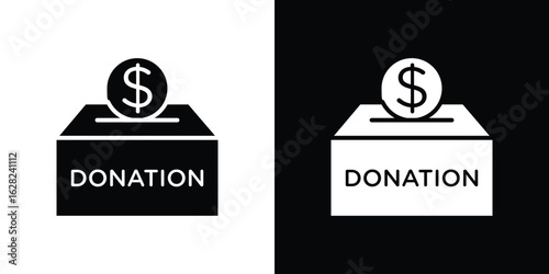 Donations icon design. vector graphics in flat.