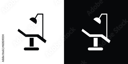 Dentist chair icon design. vector graphics in flat.