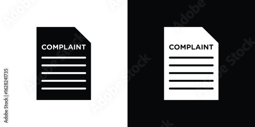 Complaint icon design. vector graphics in flat.
