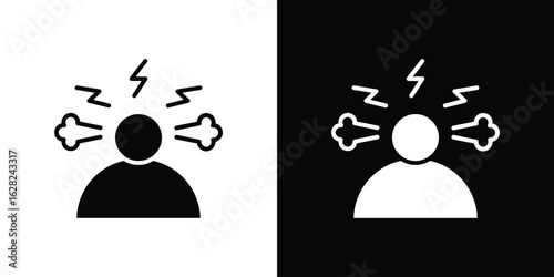 Anxiety icon design. vector graphics in flat.