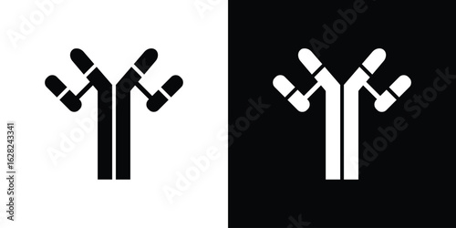 Antibody icon design. vector graphics in flat.