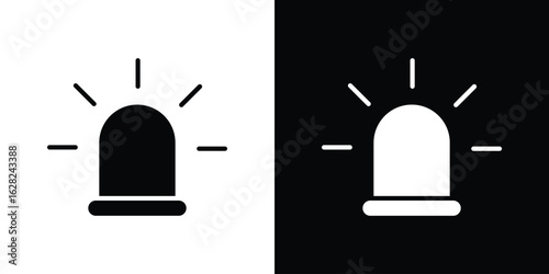 Ambulance siren icon design. vector graphics in flat.