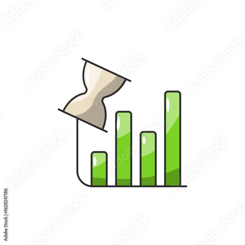 Time Complexity Icon, Algorithm Efficiency Metric Vector