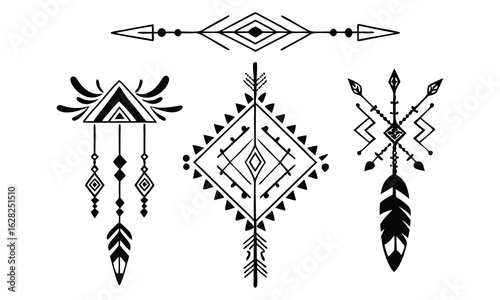 Bohemian Tribal Symbol Collection