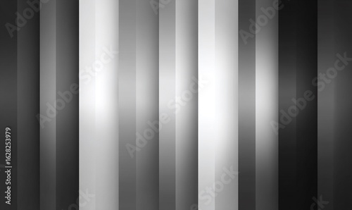 Layout monocromatico a pannelli verticali con sfumature di grigio