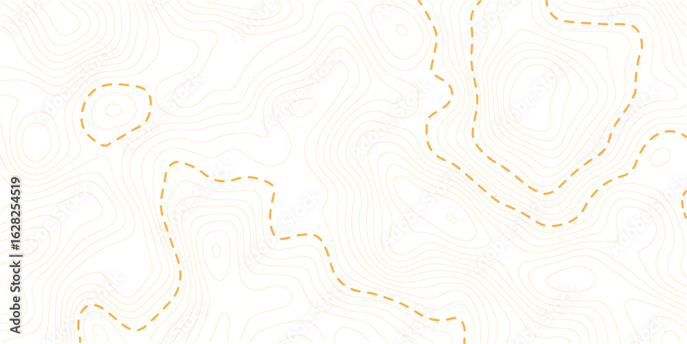 Obraz premium Geographic mountain relief. minimal lines background. Abstract vector Lines Topographic contour lines grid map seamless pattern