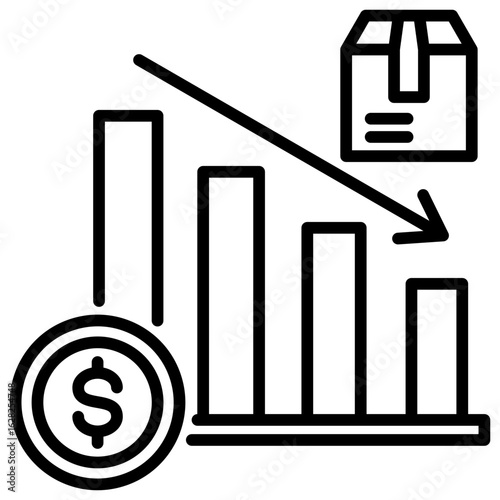 Disadvantage Line Icon