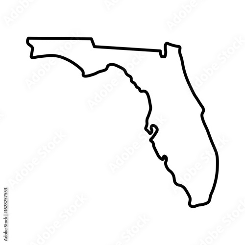 Florida state map outline