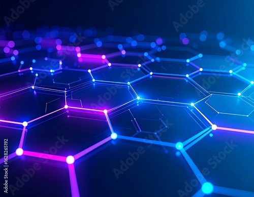 Futuristic digital interface displaying data visualizations, charts, and global information on a screen.
