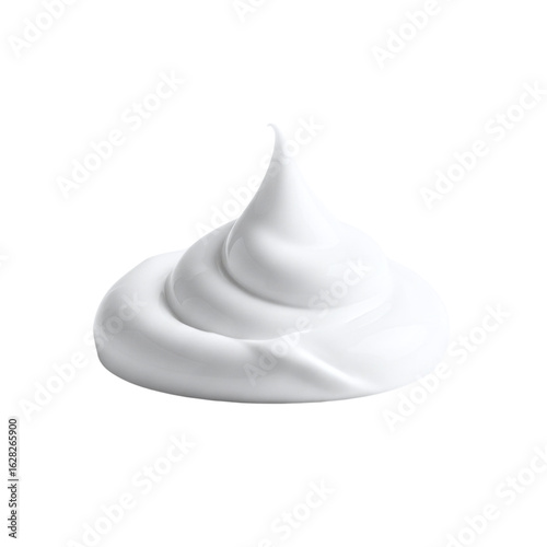 Принти на полотні Swirl of white foam or shaving cream