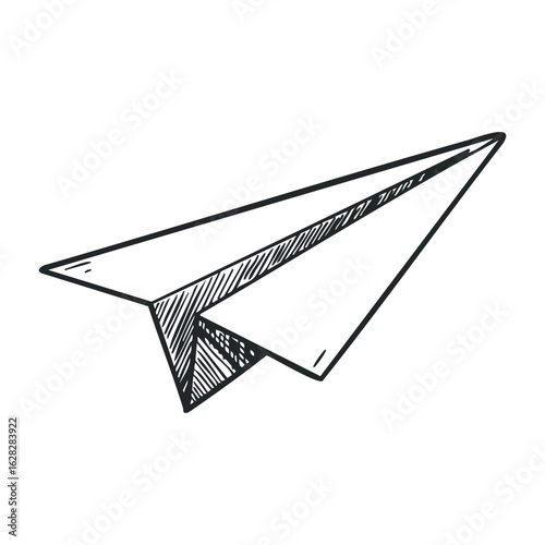 Paper airplane flight contest park illustration outdoors low angle creativity and imagination. Vector illustration