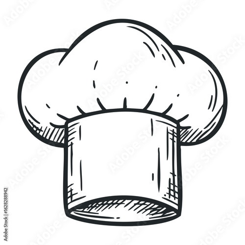 Culinary mastery chef hat illustration kitchen graphic design creative space top view food art. Vector illustration