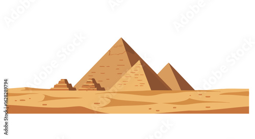 The Great Pyramids in the Sand