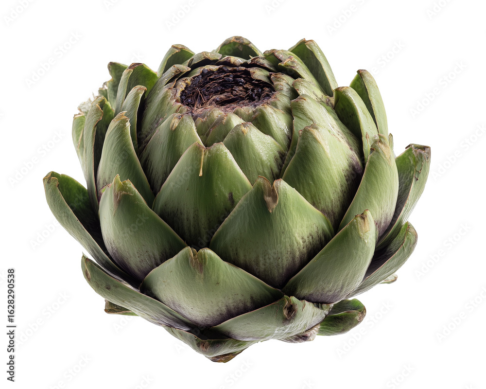 Fototapeta premium Fresh green globe artichoke vegetable