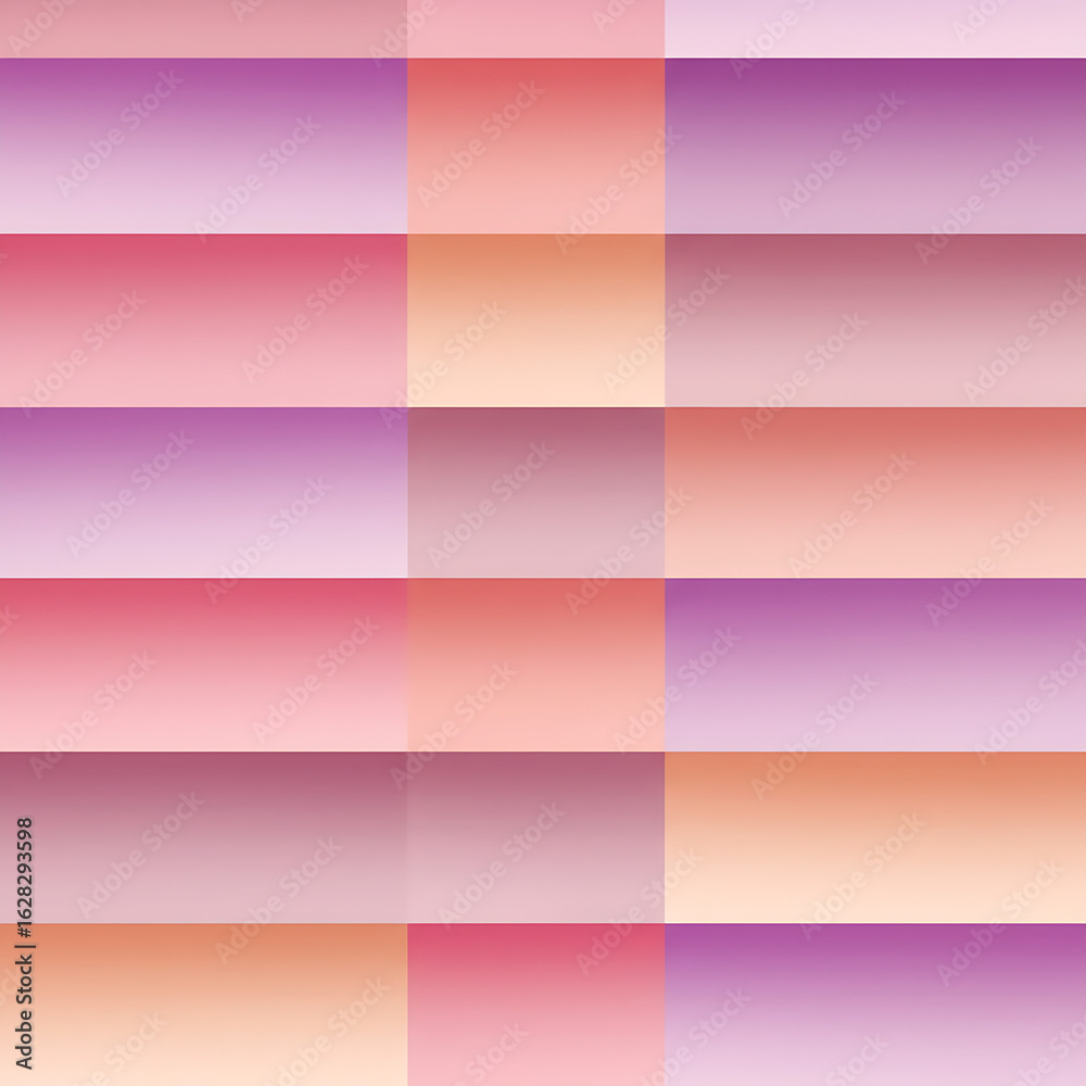 Fototapeta premium Colorful Soft Gradient Abstract Geometric Background, Pastel Blocks Design