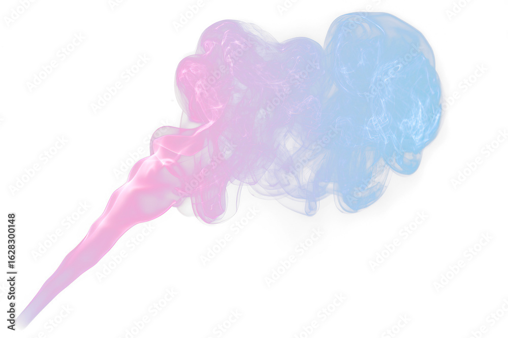 Fototapeta premium Colorful Smoke Streak with Motion Overlay Effect Isolate on Transparent Background, cutout, png